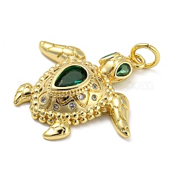Rack Plating Brass Cubic Zirconia Pendants&nbsp;X-KK-M258-09G