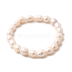Natural Cultured Freshwater Pearl Beads Stretch Bracelets for Women&nbsp;BJEW-JB12302