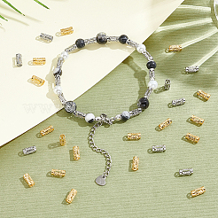 100Pcs 2 Colors Stainless Steel Hollow Tube Beads&nbsp;STAS-UN0059-70