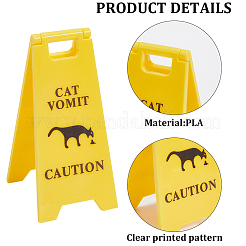 ABS Plastic Warning Sign&nbsp;AJEW-WH20007-68B