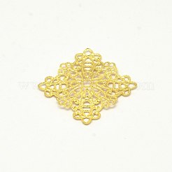 Brass Filigree Joiners&nbsp;KK-E710-66G