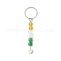 2Pcs Natural Gemstone Keychain&nbsp;KEYC-JKC01172