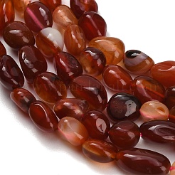 Natural Red Agate Beads Strands&nbsp;GG-CBA7621-B01-01