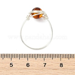 Natural Amber Finger Rings&nbsp;RJEW-JR01040