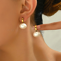 Oval Stainless Steel Hoop Earrings&nbsp;RY5370