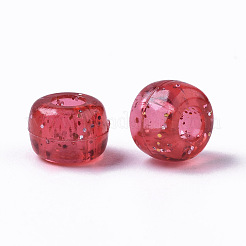 Transparent Acrylic European Beads&nbsp;MACR-N008-14