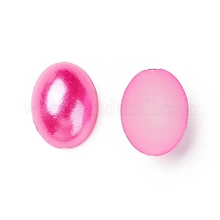 ABS Plastic Imitation Pearl Cabochons&nbsp;SACR-R755-8x6mm-ZM