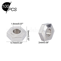304 Stainless Steel Spacer Beads&nbsp;STAS-UN0006-42P