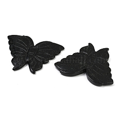 Natural Black Gold Gemstone Carved Beads&nbsp;G-G202-02