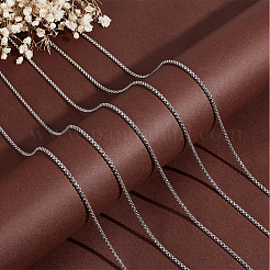 DIY 304 Stainless Steel Box Chains Necklaces Making Kits&nbsp;DIY-BBC0002-05
