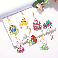 DIY Easter Theme Keychain Diamond Painting Kits&nbsp;DIY-SC0020-22