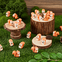 50Pcs Resin Squirrel Micro Landscape Display Decorations&nbsp;AJEW-DC0003-41