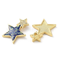 Brass Micro Pave Clear Cubic Zirconia Pendants&nbsp;KK-C045-25G