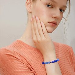 18 Style Blue Glass Beads&nbsp;GLAA-PH0007-08
