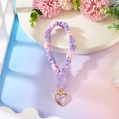 Cotton Braided Flower Pendant Decorations&nbsp;AJEW-TAC0030-032G-09
