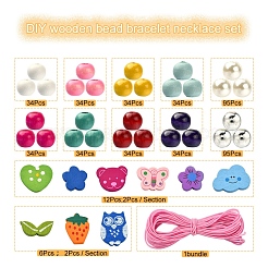 DIY Wood Jewelry Set Making Kit&nbsp;DIY-YW0005-58