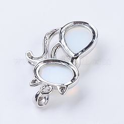 Natural & Synthetic Mixed Stone Kitten Pendants&nbsp;G-P352-B