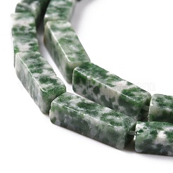 Natural Green Spot Jasper Beads Strands&nbsp;G-G837-24