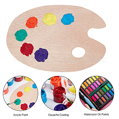 Wooden Painting Palette&nbsp;DIY-PH0026-80
