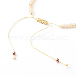 Adjustable Nylon Thread Braided Bead Bracelets&nbsp;BJEW-JB06456-01