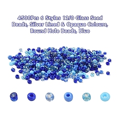 4500Pcs 6 Style 12/0 Glass Seed Beads&nbsp;SEED-YW0001-27C
