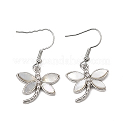 Rack Plating Brass Dangle Earrings for Women&nbsp;KK-CBA69D1-01P-02