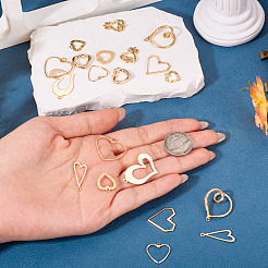 20Pcs 10 Styles Brass Pendants&nbsp;KK-TA0002-51