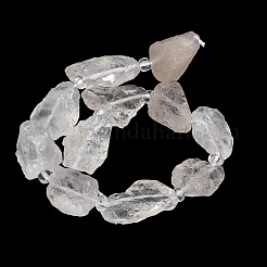 Natural Quartz Crystal Beads Strands&nbsp;GG-CBA0B77-A27-03