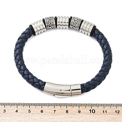 Braided Microfiber Leather Cord Bracelets&nbsp;BJEW-D304-16P-01