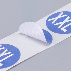 Paper Self-Adhesive Clothing Size Labels&nbsp;DIY-A006-B06