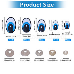 Oval Plastic Safety Craft Eye&nbsp;DIY-GL0005-19