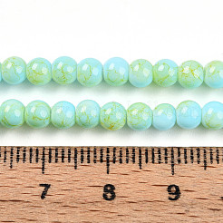 Baking Paint Glass Beads Strands&nbsp;DGLA-N003-4mm-C04