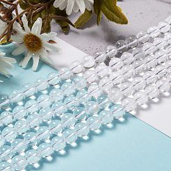 Natural Quartz Crystal Beads Strands&nbsp;G-H236-05A-8mm
