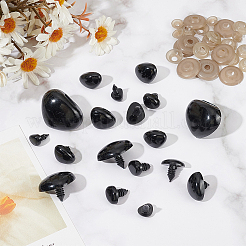 140 Sets 7 Styles Plastic Craft Noses for Doll Making&nbsp;KY-GO0001-07