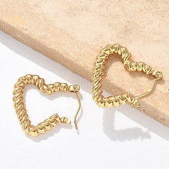 304 Stainless Steel Hoop Earrings for Women&nbsp;EJEW-L296-038G