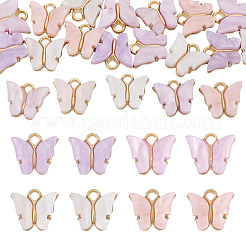 20Pcs 4 Colors Acrylic Charms&nbsp;MACR-TA0002-55B