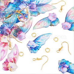 DIY Wing Dangle Earring Making Kits&nbsp;DIY-TA0012-36