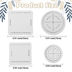 4Pcs 4 Styles EVA Braiding Disc Disk&nbsp;TOOL-YW0001-84