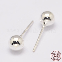 925 Sterling Silver Stud Earrings&nbsp;LS-STER-K028-01S-2mm
