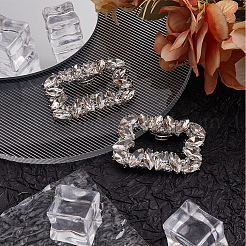 2Pcs Alloy Crystal Rhinestone Shoe Buckle Clips&nbsp;FIND-GF0006-20
