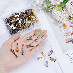 75Pcs 10 Styles Alloy Cord Ends&nbsp;FIND-ME0003-03