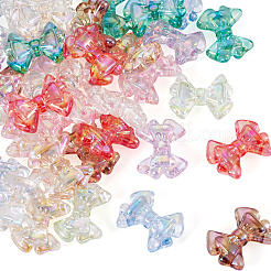 50Pcs 10 Colors UV Plating Transparent Acrylic Beads&nbsp;TACR-TA0001-90
