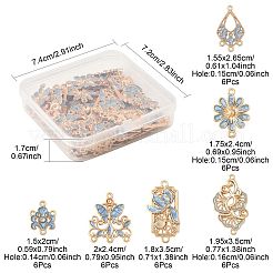 36Pcs 6 Styles Alloy Chandelier Component Links&nbsp;FIND-FS0004-43