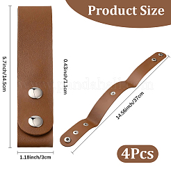 4Pcs PU Leather Whip Cover&nbsp;AJEW-CL0005-85