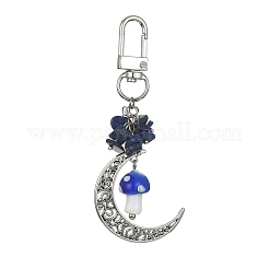Tibetan Style Alloy Moon Pendant Decoration&nbsp;KEYC-TA00019