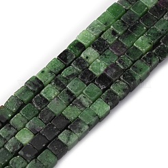 Natural Ruby in Zoisite Beads Strands&nbsp;G-F631-K31