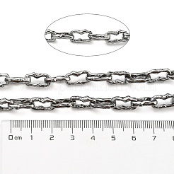 Alloy Twist Oval Link Chains&nbsp;LCHA-K001-04P