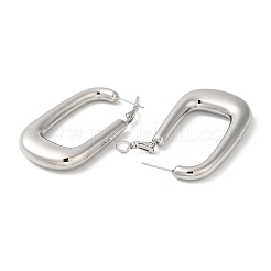 Non-Tarnish 304 Stainless Steel Hoop Earrings for Women&nbsp;EJEW-Z026-33P