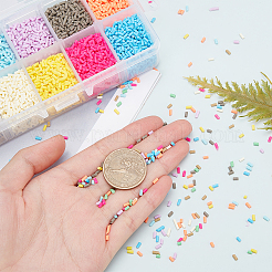 120g 10 Colors Handmade Polymer Clay Sprinkle Beads&nbsp;CLAY-AR0001-09