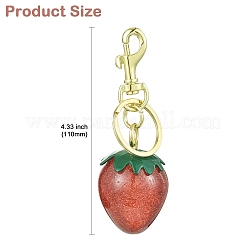 Resin Keychain with Zinc Alloy Ring for Keychain&nbsp;KEYC-CJC0003-05B-G
